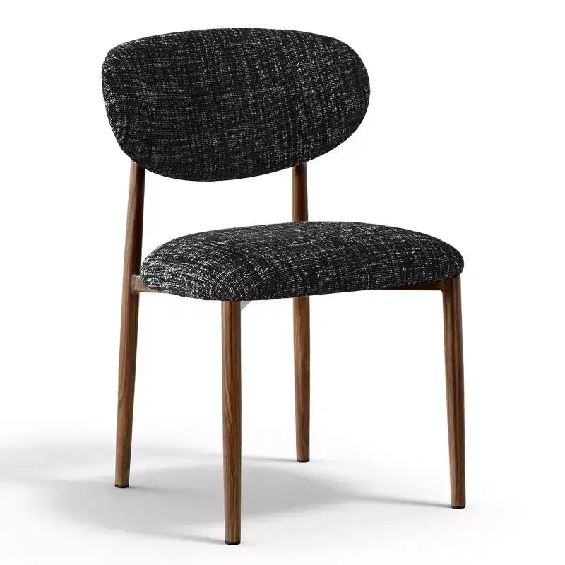 4er-Set moderne gepolsterte Esszimmerstühle mit gebogener Rückenlehne, armlose Seitenstühle mit Eisenrahmen für Esszimmer, Küche-Panipeachy