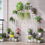 Pflanzenständer für den Innenbereich, 6-stöckiges Blumenregal für Haus und Garten – 2er-Set