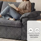 Dyonery 86 Cloud Loveseat Sofa, tiefer Sitz & breite Armlehnenkissen, stabiler Rahmen, atmungsaktives ergonomisches Design