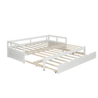 Ausziehbares Tagesbett mit Ausziehfunktion, Holztagesbett mit Ausziehfunktion