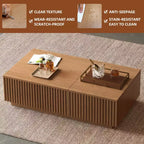 51.1 Couchtisch mit hochklappbarer Platte im Mid-Century Modern-Stil, rechteckiger Wohnzimmertisch aus Walnussholz