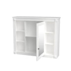 Moderner 36'' Badschrank mit Aufsatzwaschbecken und Spiegelschrank, 2 Türen und 2 Schubladen