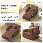 Verstellbares Schlafsofa, 3-in-1-Funktion, verschiedene Farben, für 1 Person