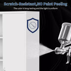 71 Zoll Stahlschrank mit abschließbaren Türen und 4 verstellbaren Einlegeböden, robuster Metallschrank für Carport/Büro/Speisekammer, rostfreies Design