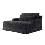 Polibi extra-tiefer Chenille-Schlafsofa-Sessel
