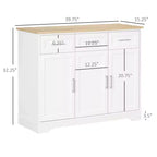 Modernes Küchenanrichte-Buffetschrank mit Stauraum, Kücheninsel Esszimmerschrank Wohnzimmermöbel