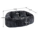 Chenille-Sitzsack – Faules Sofa