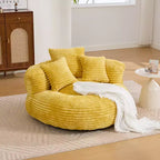 Sitzsacksofa für Erwachsene und Kinder, übergroßer Cord-Sitzsackstuhl mit 3 Kissen und Armlehne für Wohnzimmer und Schlafzimmer