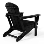 Polytrends Laguna Faltbarer Adirondack-Stuhl für den Außenbereich, wetterfest und lichtbeständig