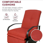 Verstellbarer Liegestuhl Lounge Sessel Gartenliege Sofa mit Kissen - 38 (T) x 26,5 (B) x 38,5 (H) ZOLL