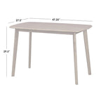 Simple Living 4-teiliges Nettie Massivholz-Esszimmer-Set