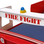 GDFStudio Juna Kinderbett "Feuerwehrauto" mit LED-Beleuchtung