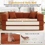 Dyonery 78 Klappsofabett, umwandelbare Kordsofa-Couch, King-Size-Bodenschläfer, 4-in-1 DIY-Kombination, modulares Sofabett, ausklappbares bequemes Sofa.