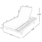 Christopher Knight Home - Michael Outdoor-Liegestuhl-Set aus Akazienholz, 2er-Pack