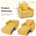 Verstellbares Schlafsofa, 3-in-1-Funktion, verschiedene Farben, für 1 Person
