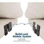 Modulares Chenille-Liebessofa, 2-Sitzer-Cloud-Sofa mit hochelastischem Schwamm, knochenloses Sofa für kleine Räume