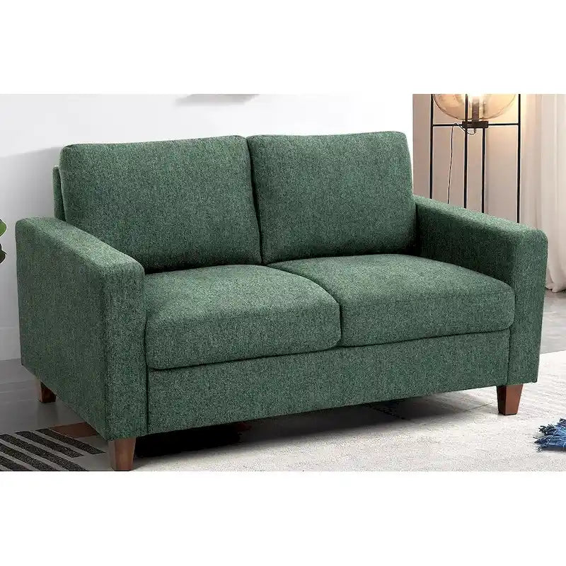 Miles Mid Century Modern Zweisitzer-Sofa mit Wendekissen Groß