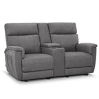 MCombo 60.2 Power Loveseat Relaxsofa mit Massage und zweifacher Heizung, verstellbarer Kopfstütze, USB- & Typ-C-Anschluss, Stoff