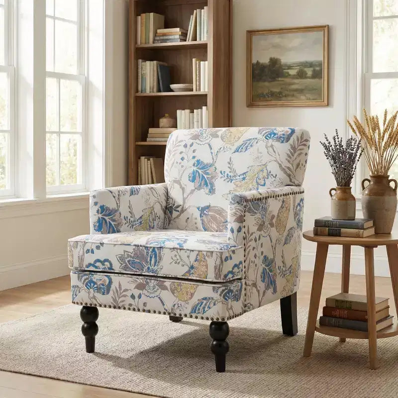 Christopher Knight Home Harrison Sessel mit Stoffbezug und Nagelbesatz