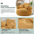 Rundes Lazy Sofa – Weiß/Blau/Grau/Gelb/Orange/Rosenrot/Marineblau/Grün, Einzel- und Doppel-Sitz