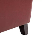 2er-Set Elisabete Modern Wingback Echtleder-Liegesessel mit Vintage-Nagelkopfleiste für Wohn- und Schlafzimmer | ART OF LIVING DESIGNS