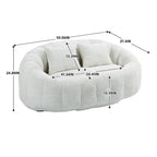 Chenille-Sitzsack – Faules Sofa