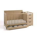 5-in-1 umbaubares Babybett und Wickeltisch mit Schublade
