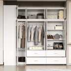 93.9H/74.2H Schrank Kleiderschrank Garderobe Hängende Schubladen Aufbewahrung