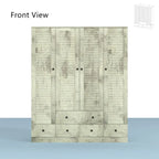 Kleiderschrank Hochschrank Schrank 59B Großer Freistehender Kleiderschrank Weiß