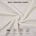 4-in-1 Schlafsofa, 79" rahmenloses Cord-Klappbodenbett mit Kissen, keine Montage erforderlich, Zweisitzer für kleine Wohnungen