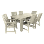 HIGHWOOD PROFESSIONAL 7-teiliges Outdoor-Esszimmer-Set 42x72