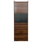 GDFStudio Sinclair Modern 36 Klappbarer Schreibtisch aus Holz mit Ablage