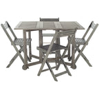 SAFAVIEH Outdoor Brandy 5-teiliges Outdoor-Esstisch-Set – 43Bx35Tx29H