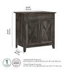 Key West Sekretär mit Lagerschrank von Bush Furniture