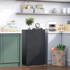 HOMCOM 90L Mini-Kühlschrank mit Gefrierfach, Kompakter Kühlschrank mit einer Tür und einstellbarem Thermostat für Schlafzimmer