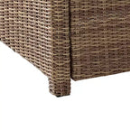 Bradenton 4-teiliges Outdoor Lounge-Set aus Korbgeflecht – Crosley