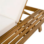 Christopher Knight Home - Michael Outdoor-Liegestuhl-Set aus Akazienholz, 2er-Pack