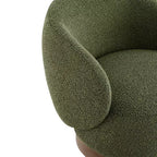 Spruce&Spring Gepolsterter Drehbarer Akzent-Sessel mit Holzfuß