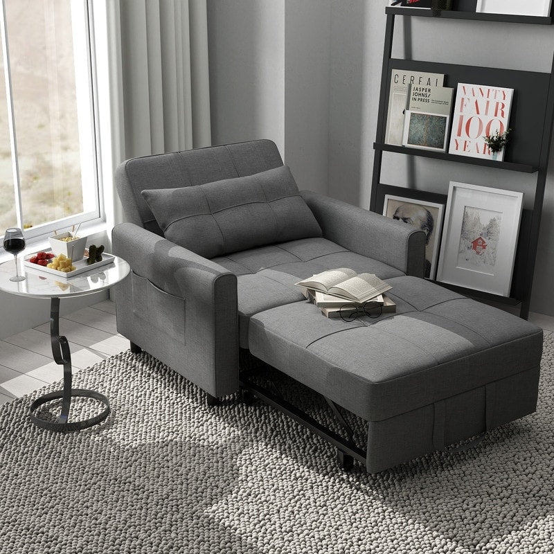3-in-1 verstellbares Schlafsofa, ausziehbares Sesselsofa, umwandelbares Klappbett für das Wohnzimmer