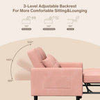 3-in-1 verstellbares Schlafsofa, ausziehbares Sesselsofa, umwandelbares Klappbett für das Wohnzimmer