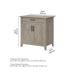 Key West Sekretär mit Lagerschrank von Bush Furniture