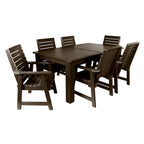 HIGHWOOD PROFESSIONAL 7-teiliges Outdoor-Esszimmer-Set 42x72