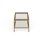 Alexis Couchtisch aus Metall und Glas