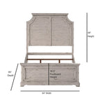 Palisade 5-teiliges Schlafzimmerset in Antikweiß
