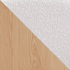 Bouclé Esszimmer-Barhocker ohne Armlehnen 4er-Set, mit Holzmaserung Metallbeinen für Küche, Wohnzimmer, Restaurant, Café – Morden Fort