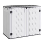 Outdoor-Aufbewahrungsschrank, wasserdichte Outdoor-Aufbewahrungsbox aus Harz, für Mülleimer