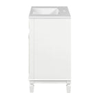 Moderner 36'' Badschrank mit Aufsatzwaschbecken und Spiegelschrank, 2 Türen und 2 Schubladen