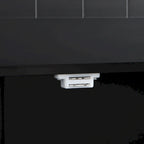 TOPMAX Kücheninsel-Set mit Klappplatte und 2 Sitzgelegenheiten, Esszimmertisch-Set mit verstellbarem Regal, Schubladen und Handtuchhalter