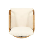 Jabe Outdoor-Clubsessel-Set aus Akazienholz und Rattan von Christopher Knight Home