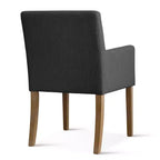 Set aus 6 gepolsterten Esszimmerstühlen mit Armlehnen, moderne Leinen-Sessel mit Holzbeinen, Akzentstühle für Esszimmer, Wohnzimmer - Panipeachy